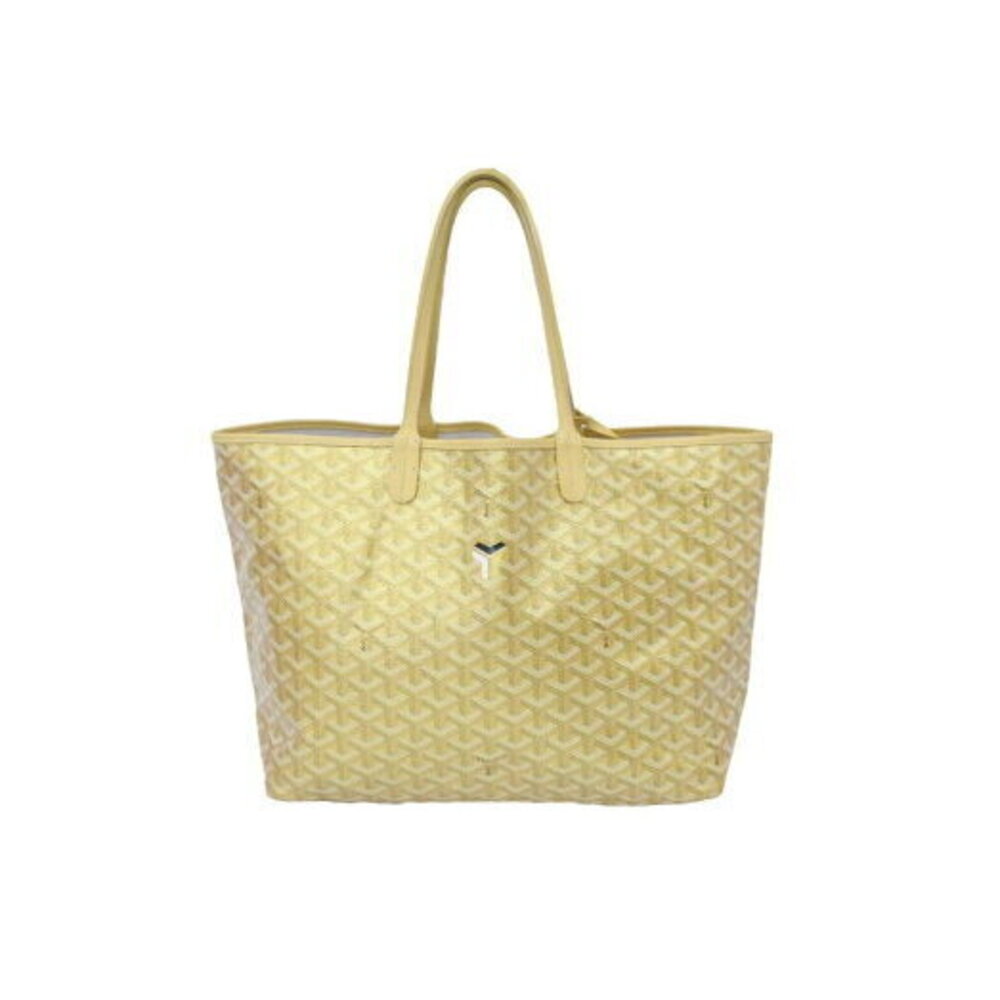 Goyard Canvas Leather Bag Saint Louis Edition Limited Gold Tote